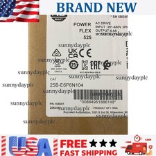 New Sealed Allen Bradley 25B-E6P6N104 PowerFlex 525 AC Drive 4kW 5Hp US Free Tax