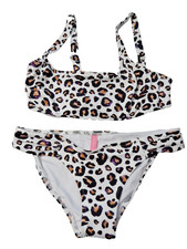 Victoria's Secret Womens Rio Bikini 2 Piece White Cheetah Size S NWOT