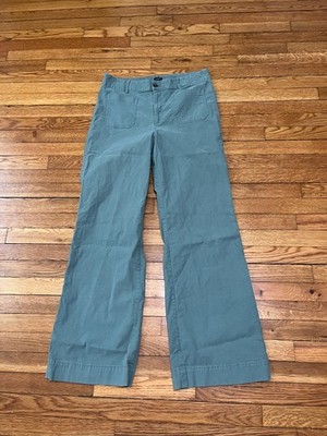 J Crew Women's Pants Size 33 Tall High Rise Bootcut Green Chinos (33x33)
