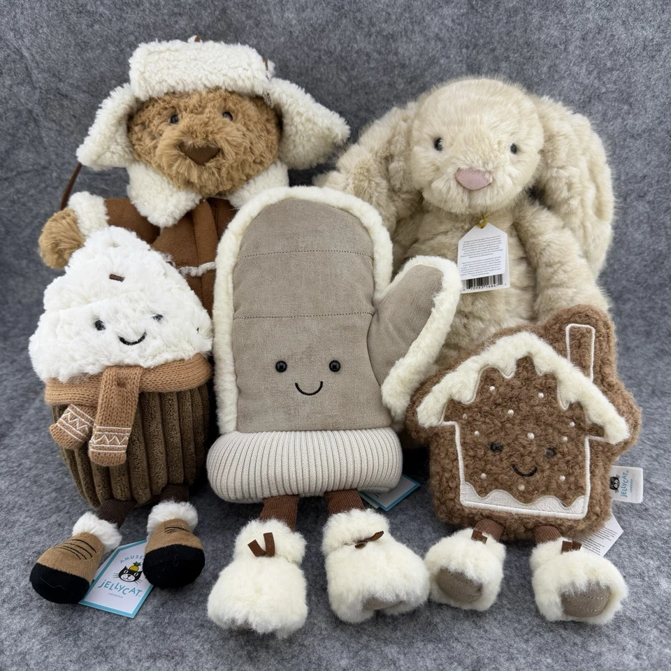 Jellycat 2025 LA Exclusive Edition The Grove Ski Club Doll Full Set Collection - Image 2 of 4