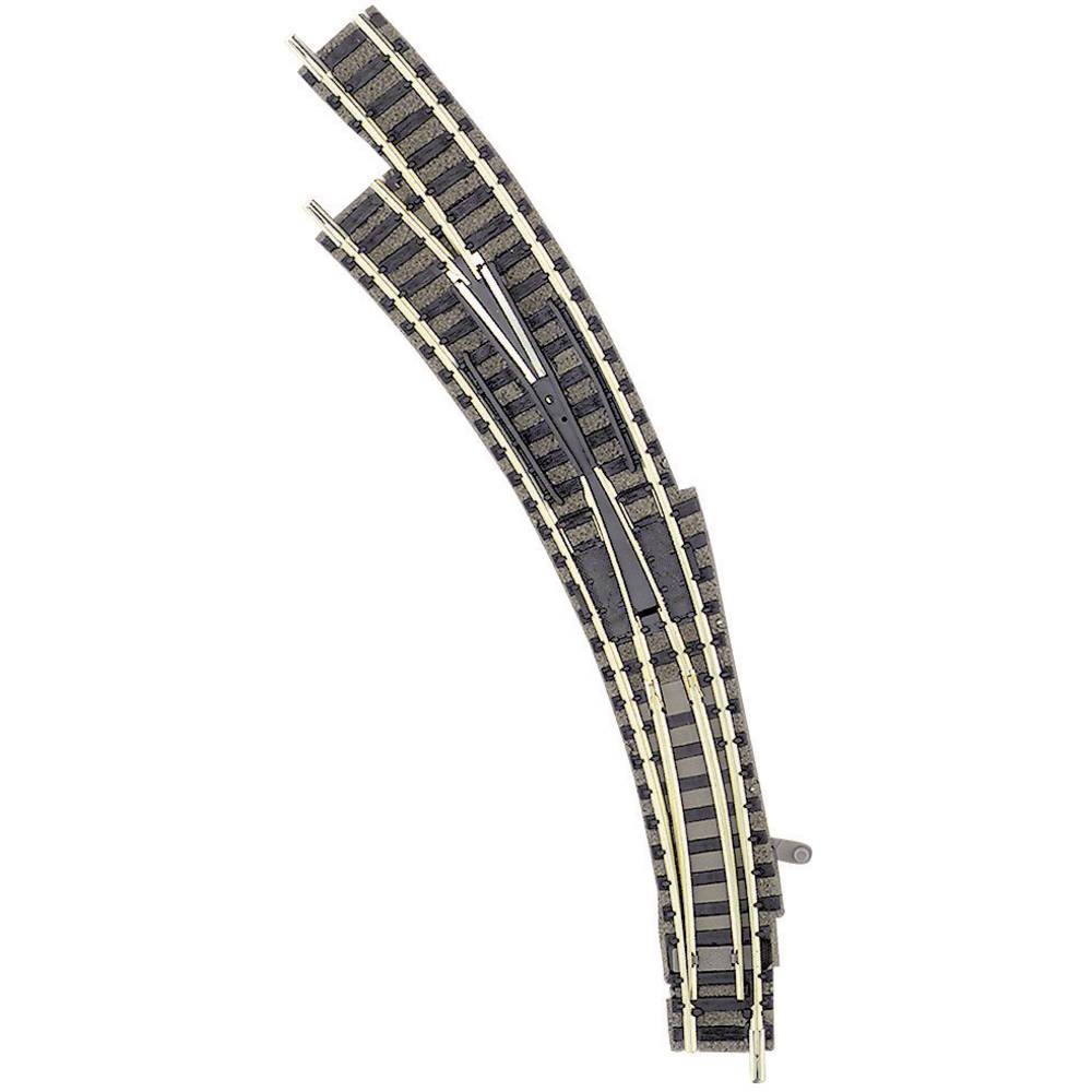 Aiguillage enroulé gauche Fleischmann 9174 rail courbe de déviation échelle N piccolo