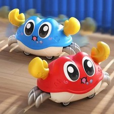 Double Force Walking Crawling Crab Tummy Time Baby Sensory Toys Infant Learning