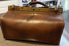 Vintage / Antique Doctors / Vets Bag - Prop Or Decorative Piece 
