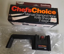 Chefs Choice Manual Diamond Hone Knife Sharpener 2 Stage 440