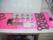 8 New Diamond 4.185 Bore Pistons 5.858 Rods Trend Wristpins Amc 390-401 A15