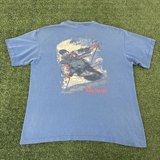 Vintage 90s Marlboro Skiing Make the Run Pocket T-Shirt Size XL Single Stitch