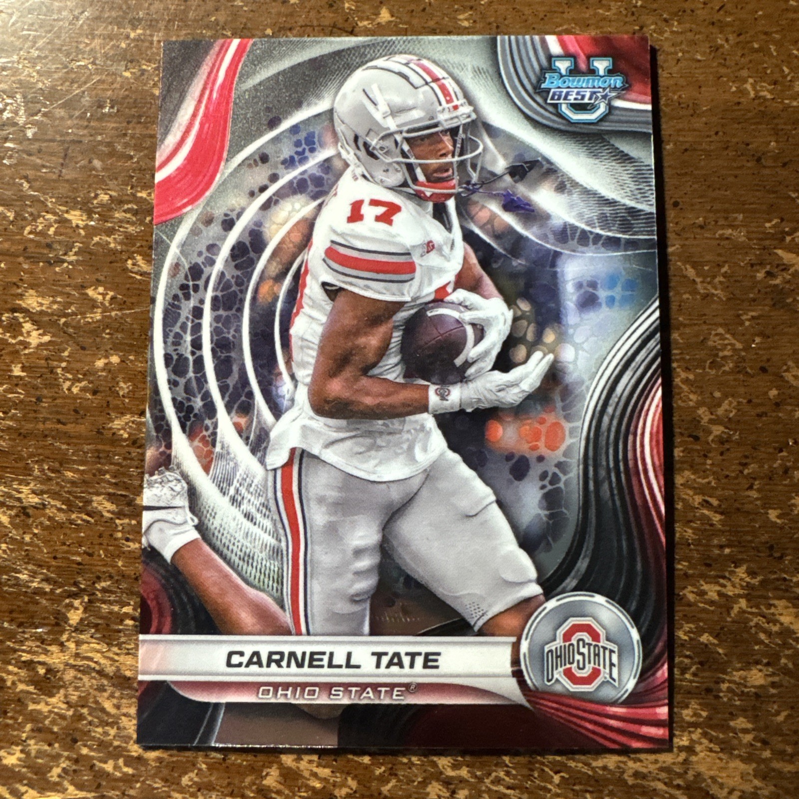 Topps 2024 Bowman's Best University Carnell Tate #47 Ohio State Football NCAA
