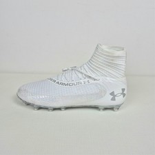 Under Armour UA Highlight 2 MC Men's 16 Knit Football Cleats 3027303-100 WHITE