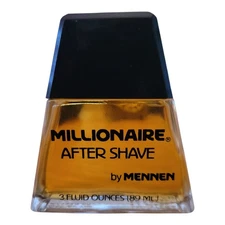 Vintage Millionaire After Shave By Mennen 3 Oz Bottle (*No Box)