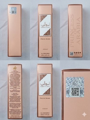 Asdaaf Prive Rose All Over Spray 150ml Strawberry Orange Rose White Musk