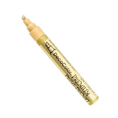 DecoColor Premium Chisel Paint Marker, Gold Оnе Расk,