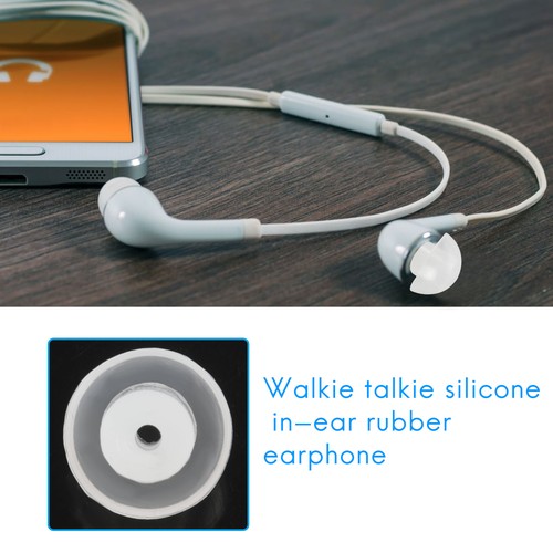 1X(20pcs Silicone In-Ear Earbuds Mushroom Eartip Ear Bud For Radio Earpiece9139 - Afbeelding 5 van 10