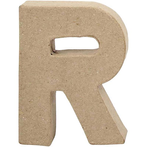 Lettera Decorativa In Legno Create Craft – R – Altezza 10 Cm – Per Hobby E Fai Da Te - 3