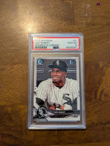 2018 Bowman Prospects Chrome #21 Luis Robert Prospects Chrome PSA 10