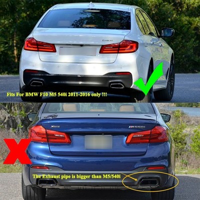 Auto Achterbumper Lip Diffuser voor BMW 5 Series M5 F10 2010-2017
