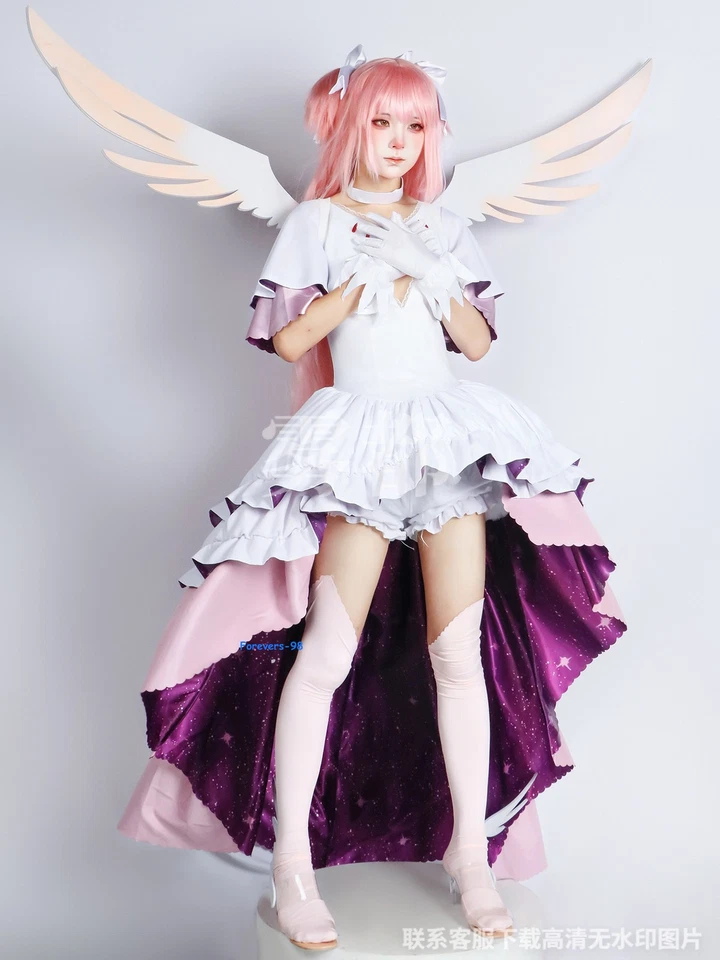 Puella Magi Madoka Magica Kaname Madoka Cosplay Costume Outfit Anime Carnival - Image 2 of 4