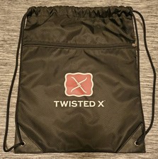 Twisted X Torba ze sznurkiem BackPack z przodu zamkiem błyskawicznym 13"x17" używana raz! EUC