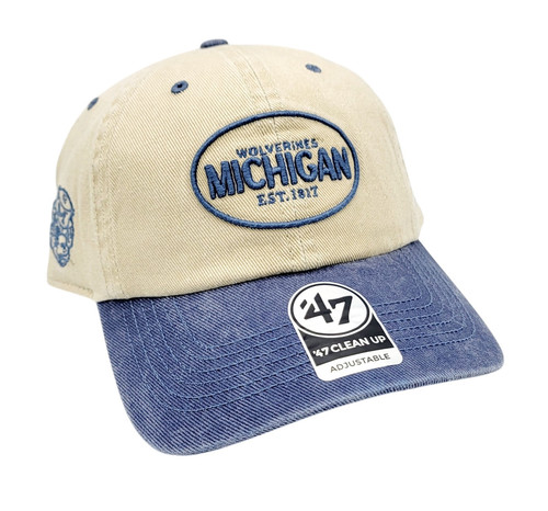 Michigan Wolverines '47 Brand Breaking Trail Clean Up Relaxed-Fit Hat Cap NEW - Picture 1 of 8