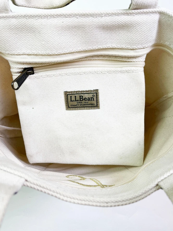Vintage LL Bean Mini Canvas Tote Bag - Image 3 of 4