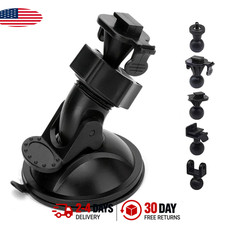 Dash Cam Mount Suction Cup Holder Adjustable 360 Degree Fit Most Brands Vehicle