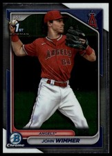 2024 Bowman #BCP-78 John Wimmer Chrome Prospects Lunar Glow Refractors