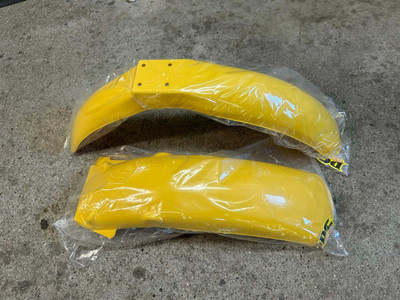 1980 Suzuki RM 100 125 250 400 Front & Rear Fender Set Mud Guards