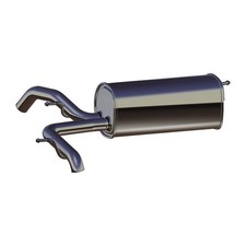 ERNST Endschalldämpfer für AUDI A2 (8Z0) 1.4 TDI 75 PS mit 34L Tank 8Z0253609L