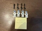 LEGO Star Wars 501st Clone Trooper Minifigures Lot 4 No Helmet Holes