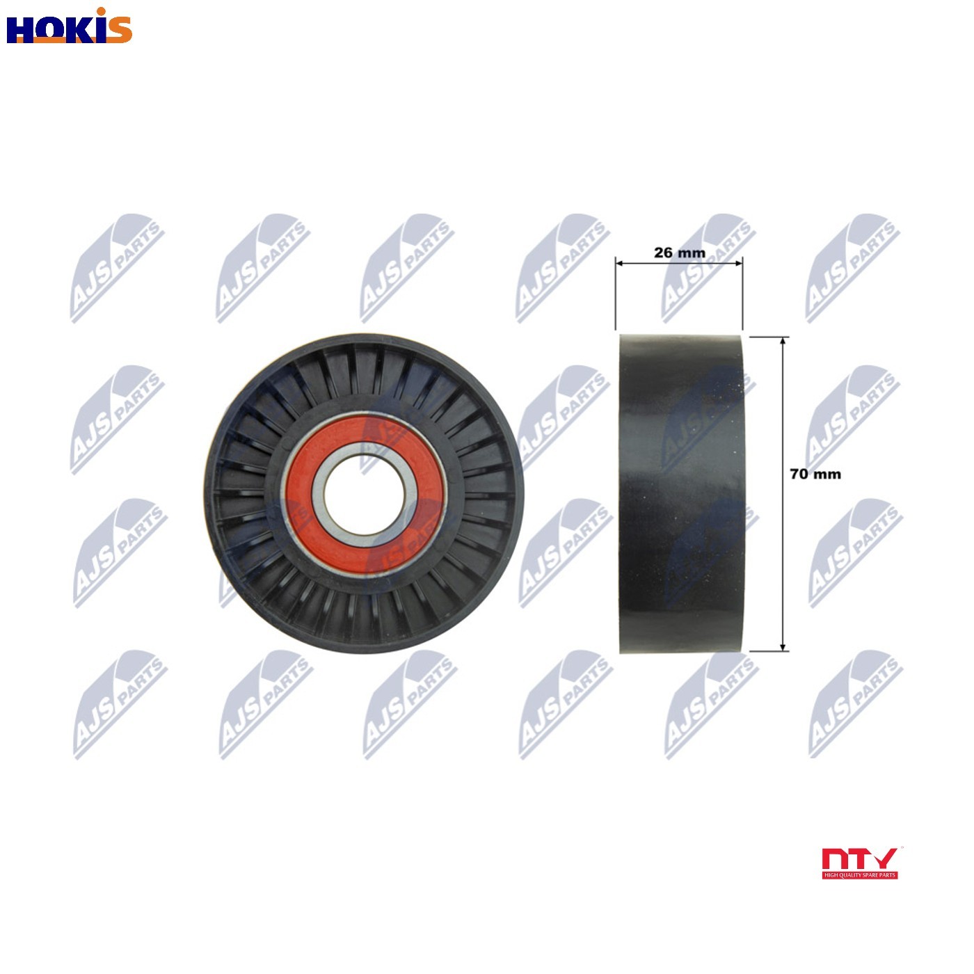 Fits NTY RNK-PL-046 PULLEY IDLER V-BELT - Image 10