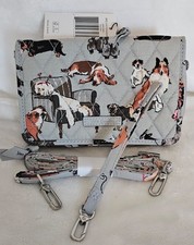 Dog Show All 3 in 1 Crossbody Wristlet RFID Wallet NWT Vera Bradley Great Find