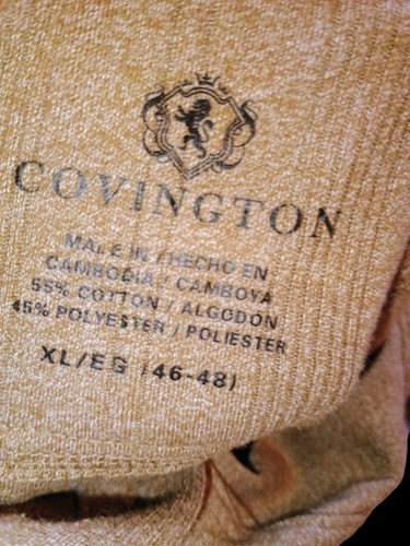 Covington Men's Extra Large Long Sleeve Polo Oat Color - Bild 3 von 3