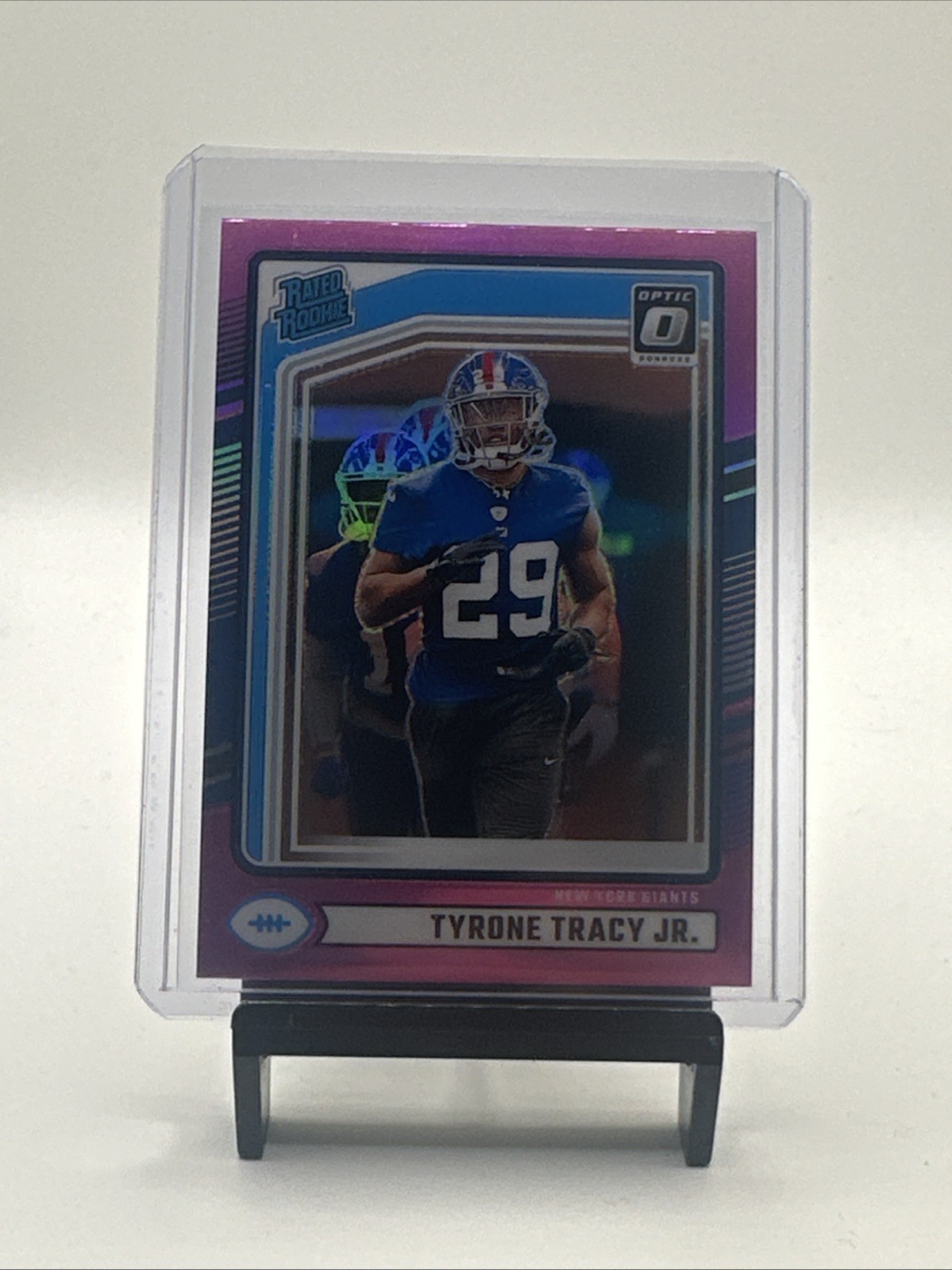 2024 Panini Donruss Optic - Rated Rookie Tyrone Tracy Jr. #259 Pink Prizm (RC)