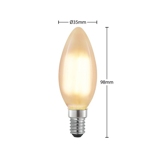 Arcchio Led E14 Lampe 'E14 4W Led-Kerzenlampe' Aus Glas (E14) - Leuchtmittel Led-image