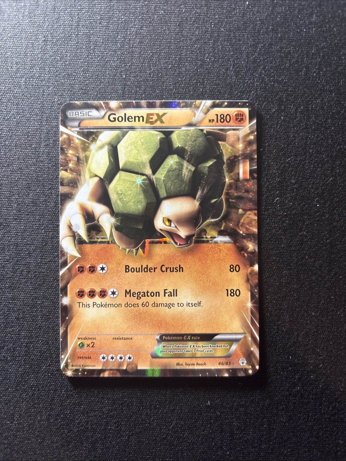 Golem EX 46/83 Ultra Rare Generations Pokémon Card
