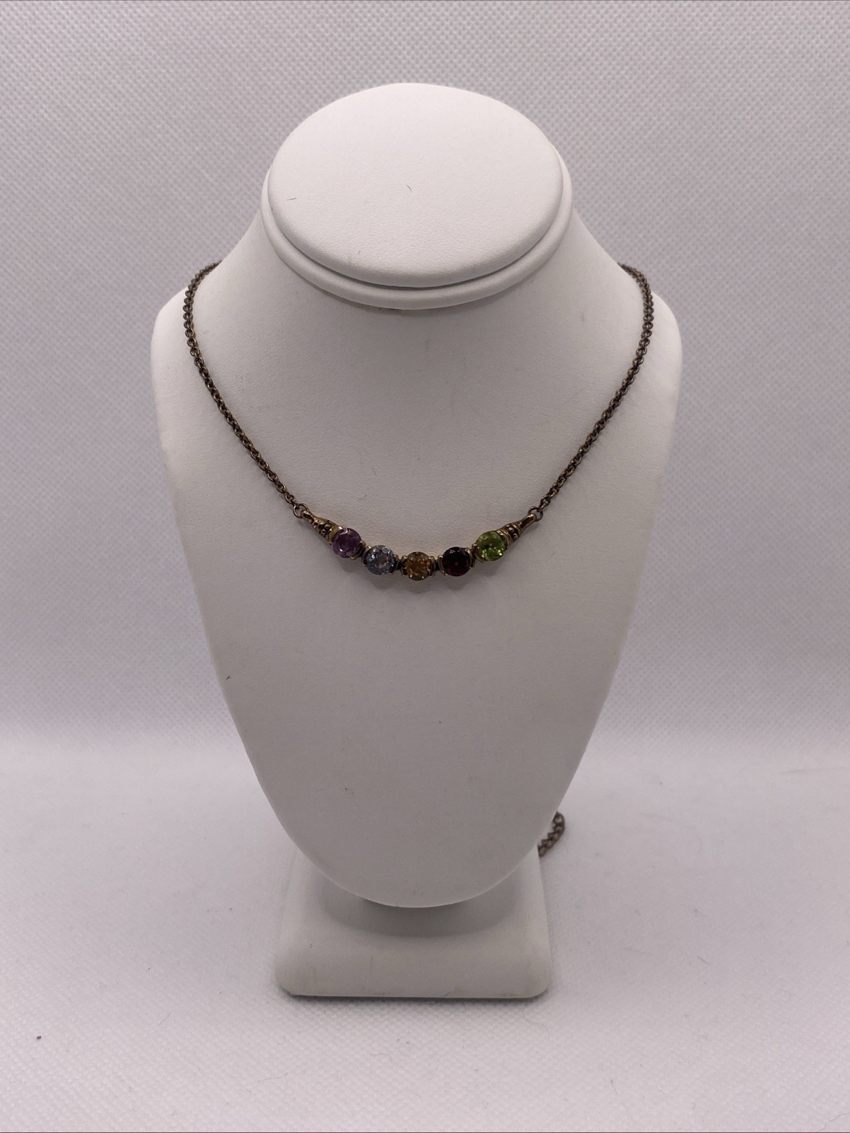 Multi Stone Necklace- Adjustable - image 1