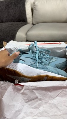 Nike W Air Huarache Run SE Blue/White/Yellow Low Top Sneaker 859429-400