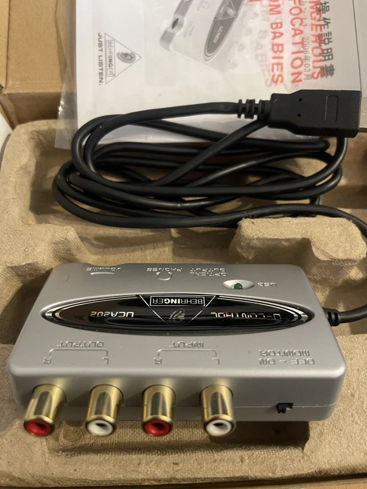 Behringer U-Control UCA202 USB Audio Interface 2-in/2-out Wie Neu OVP - Bild 3 von 4