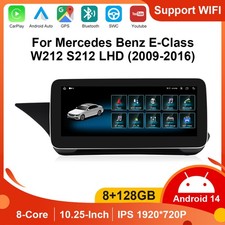 10.25" Android 14 CarPlay Autoradio DAB+ F&uuml;r Mercedes E-Klasse W212/S212 NTG4.5