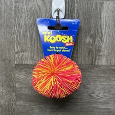 Vintage 1980’s OddzOn Mini Koosh Ball 3” Pink & Yellow New Old Stock RARE HTF