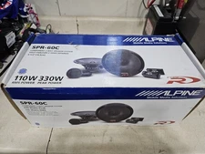 Alpine SPR-60C 6-1/2" Component 2-Way Speaker System (Pair) Brand New Open Box