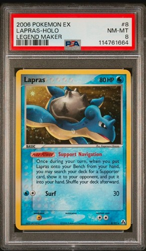 Lapras graded PSA 8 for sale on eBay