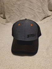 Stihl Blackout Mesh Snapback Baseball Cap  Hat