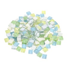 Micro Glass Tiny Mini Mosaic Tile for DIY Light Blue Green Series Pack of 200 