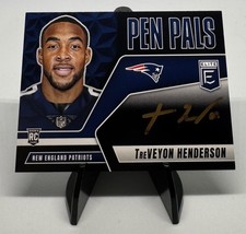 2025 Donruss Elite Pen Pals Treveyon Henderson Black Gold Ink Auto RC SP