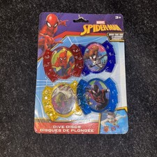 Marvel Spider-Man Diving Pool Toys for Kids Swimming Pool Water Dive Toys 4 pc
