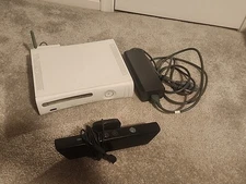 Xbox 360 White Console w/ HDMI Port – Powers On With Power Supply, Wi-Fi, Kinect