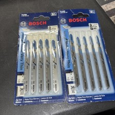Bosch 2608668137 T118G T-Shank HSS Jig Saw Blades, 36TPI, 3-5/8" 2 X 5-Pack.