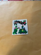 Vintage 1980s Sandylion prism Holiday Dino   Stickers