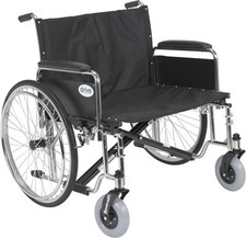 Drive Medical Sentra EC Heavy Duty Extra Wide Wheelchair with Various Arm...