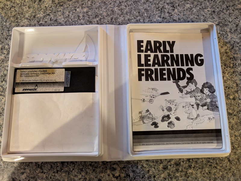 Spinnaker Early Learning Friends Apple IIe/IIc 5.25" Floppy Disk, English